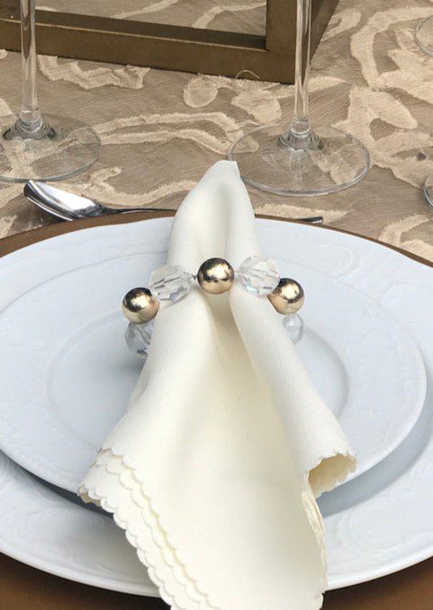 Servilleteros sofisticados para eventos y bodas en Casa Aragón.